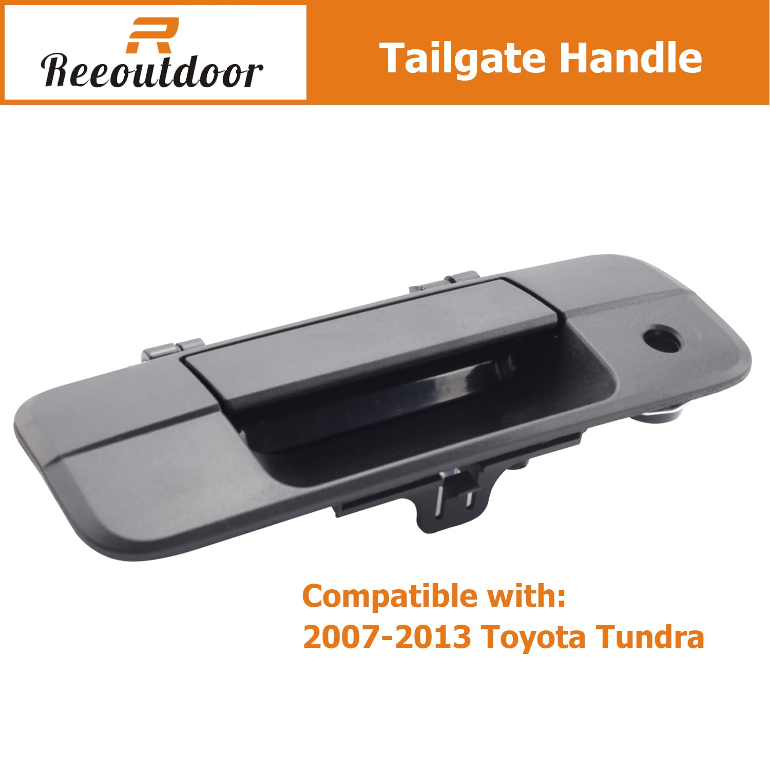 Reeoutdoor Tailgate Handle with Keyhole Compatible with 2007-2013 Tundra, Liftgate Latch Handle Replaces# 69090-0C040, 690900C04