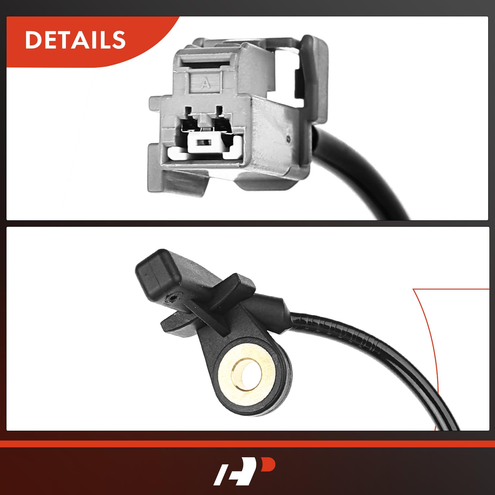 A-Premium ABS Wheel Speed Sensor Compatible with Volvo Models - XC90 2003-2014 - Rear Left Driver Side, Replace# 30773744, 307737440