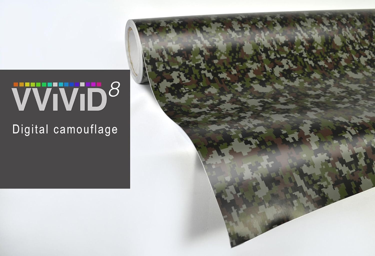 Vvivid Camouflage Vinyl Wrap Roll (3Ft X 5Ft, Digital Camo)