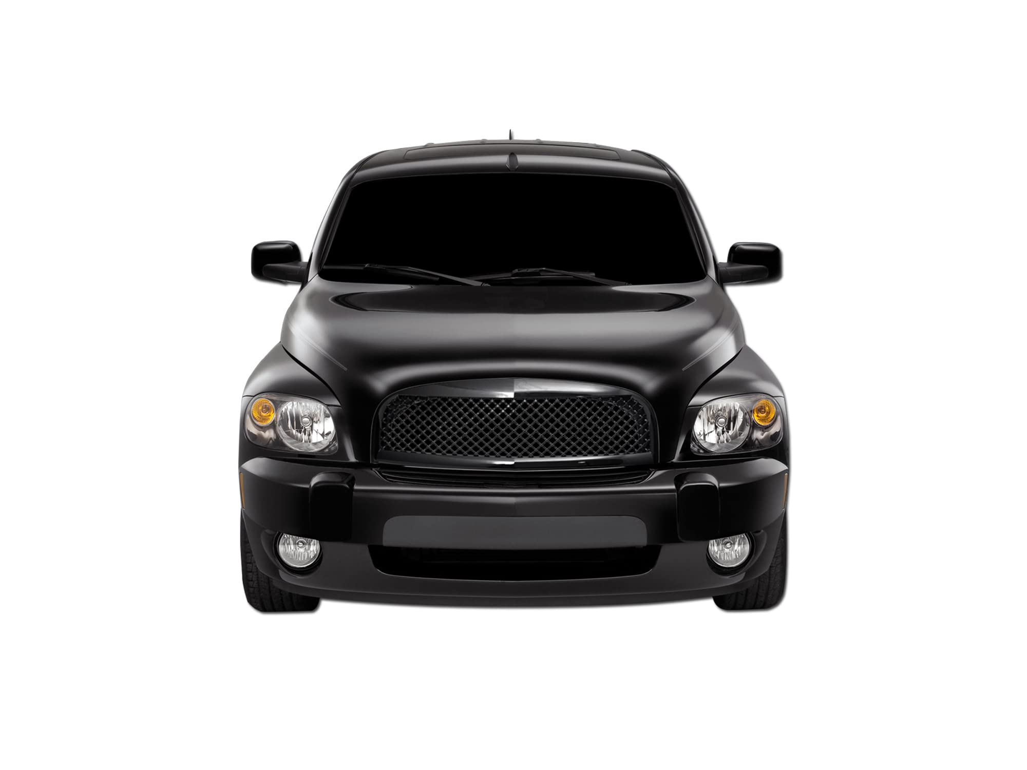 Armordillo Mesh Front Hood Grille - Gloss Black, Fits 2006-2011 Chevy HHR, Model 7147065, Durable Plastic