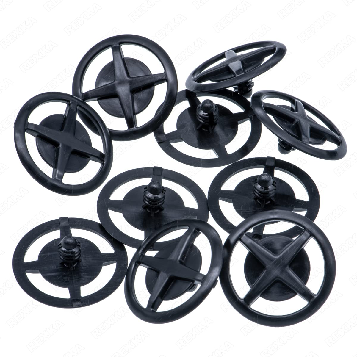Rexka 10pcs Hood Insulation Pad Retainer Clip Compatible With Nissan Infiniti F5846-30f00 Altima Armada Frontier Leaf Maxima Mur