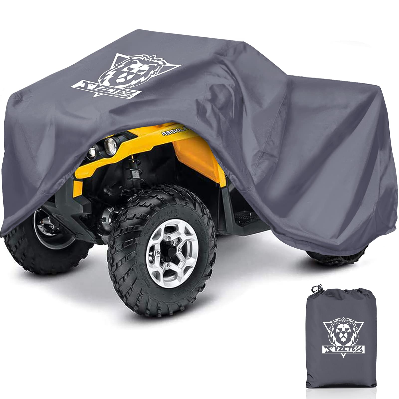 XYZCTEM Premium ATV Cover,420D Oxford Fabric Protection Against Water, UV, Wind. Quad Cover for Can-am,Suzuki,Kawasaki, Honda, Y