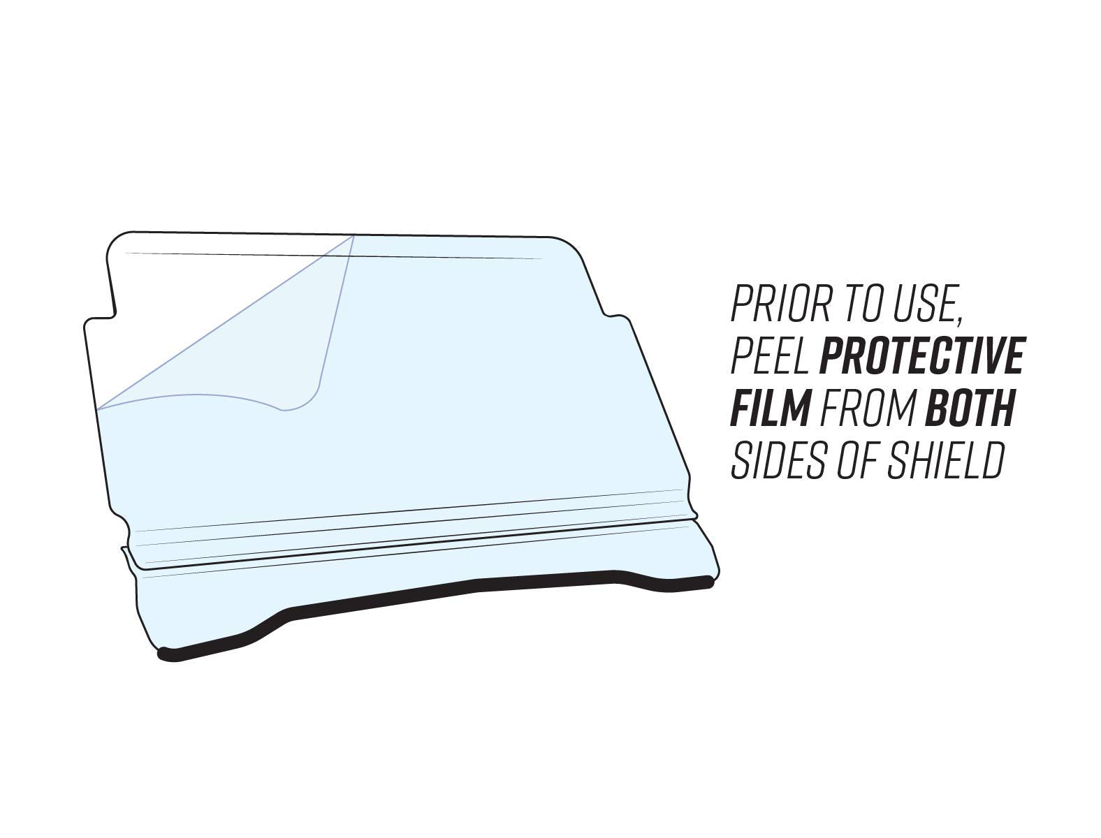 Superatv Scratch Resistant Clear Flip Windshield For 2016+ Honda Pioneer 1000, 1000-5, Hard Coated On Both Sides For Extreme Dur