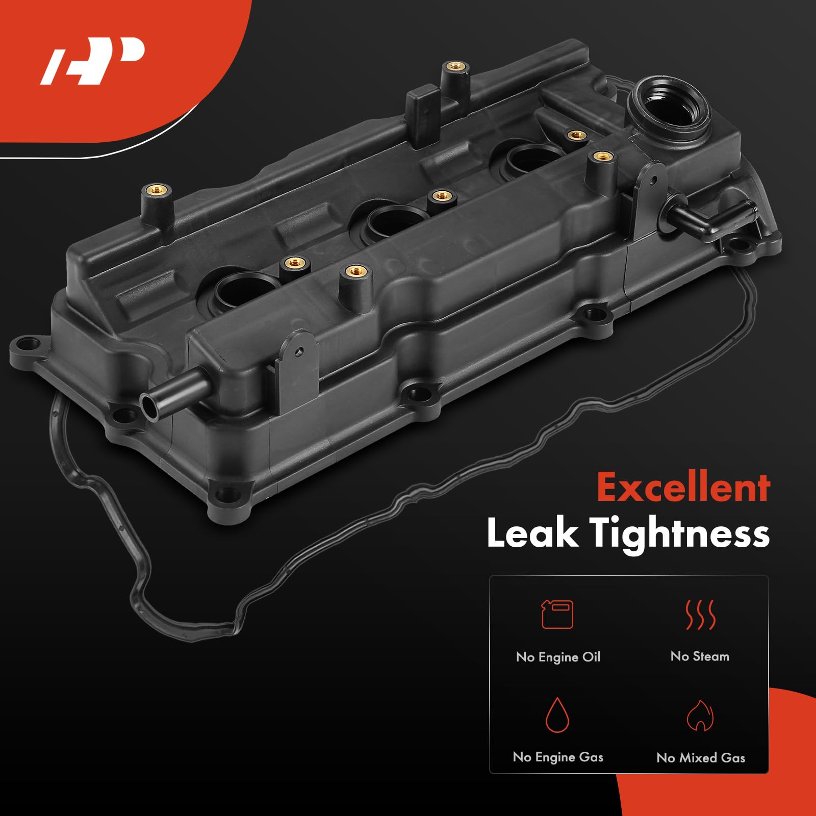 A-Premium Left Right Side Engine Valve Covers Kit Compatible with Nissan Altima (Teana) 2002-2006, Maxima 2002-2008, Quest 2004-