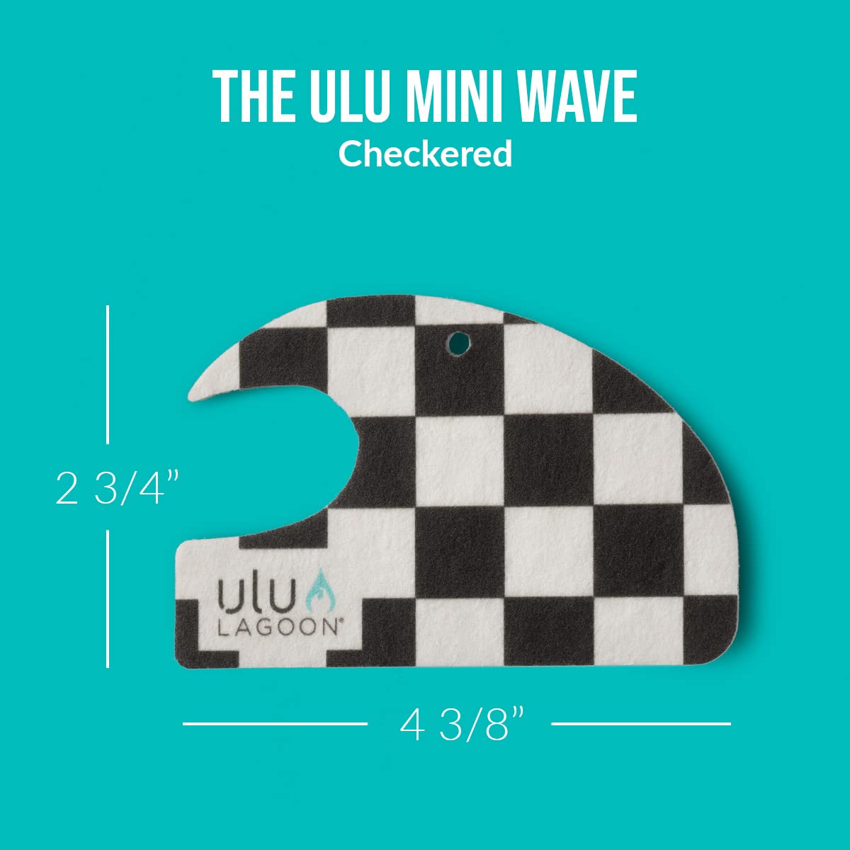 Ulu Lagoon Hanging Car Air Freshener | Tropical Beach Coconut Surf Wax Scent Mini Wave | Long Lasting Car Freshener, Closet And