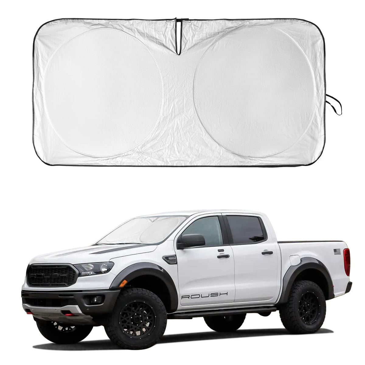 Custom Fit Windshield Sun Shade For Ford Taurus Sedan 2006-2023 Window Sunshade For Fusion Ranger Crown Victoria Explorer 2019 2