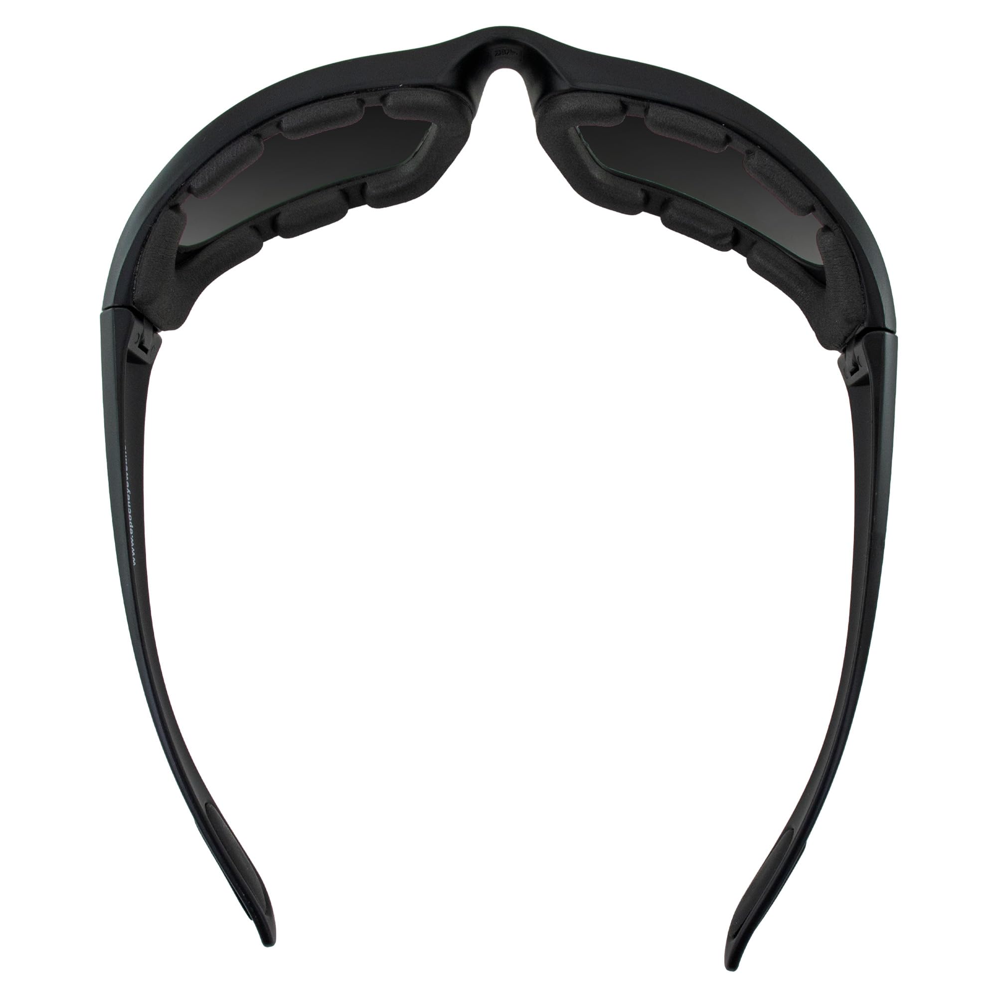 Epoch Eyewear Photochromic Motorcycle Sunglasses Glasses Foam Padded Black Frame Clear To Smoke Lens