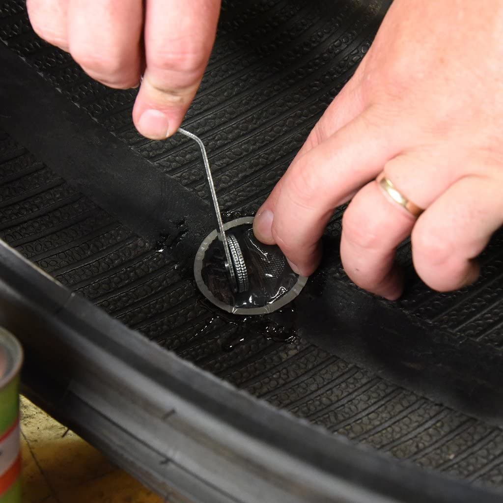 Slime 2033 Rubber Patch Kit, Patches With Glue, Storeage Box Included (56 Patches, Scuffer, Glue)