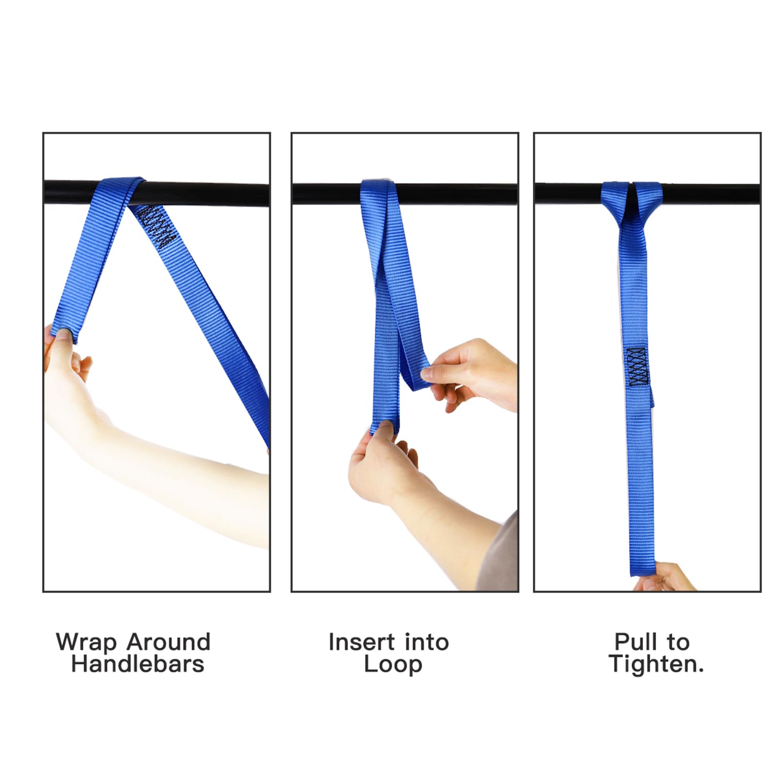 Xstrap Standard Soft Loop Tie-Down Straps - 8Pk 1-1/16 X 18 Inches - 3600Lb Breaking Strength, Loops For Securing Trailering Of Bikes, Atv, Utv, Motorcycles, Scooters, Dirt Bikes, Lawn Equipment, Blue