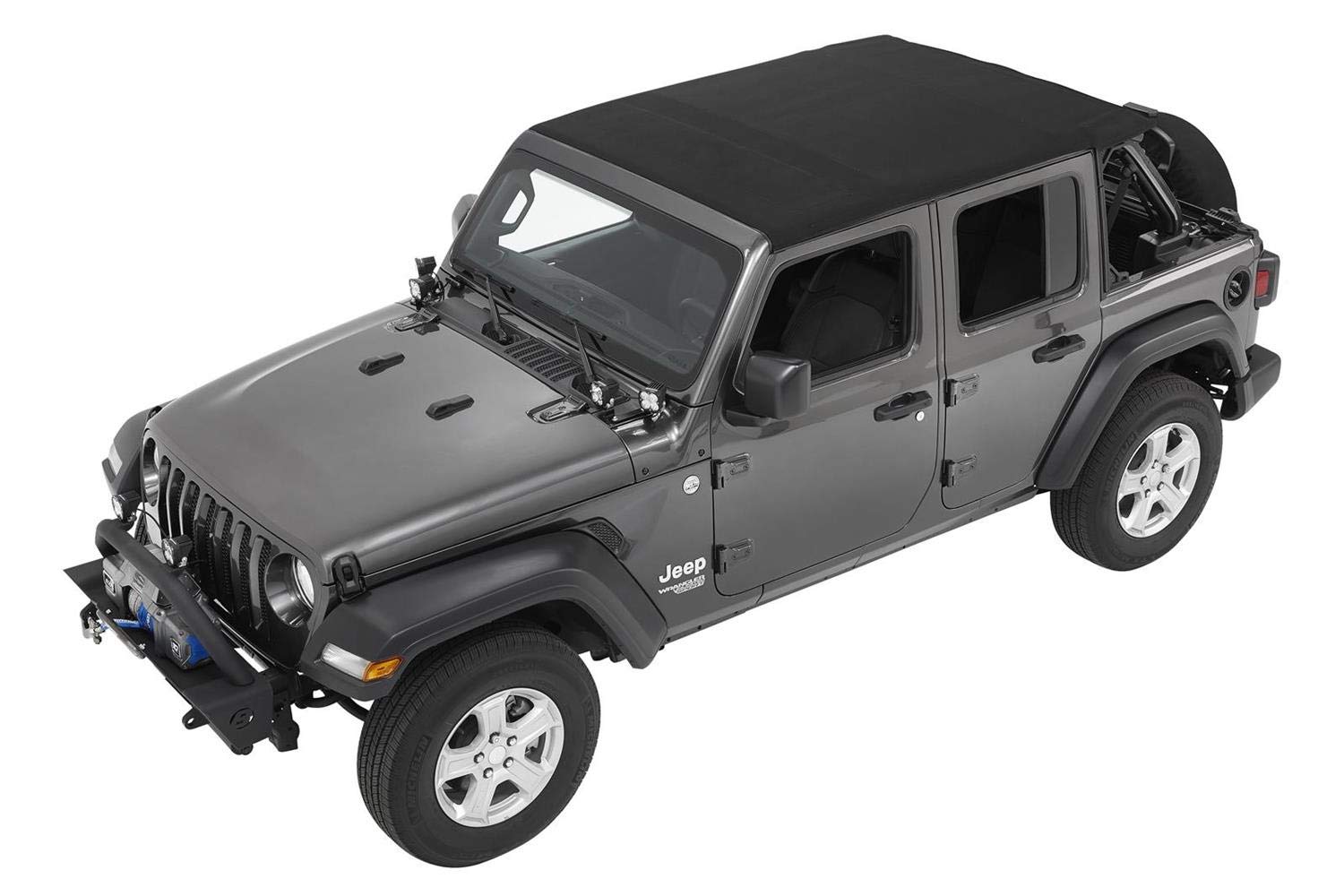 Bestop 5686335 Black Diamond All-New Trektop Soft Top 4-Door For The Jeep Wrangler Jl