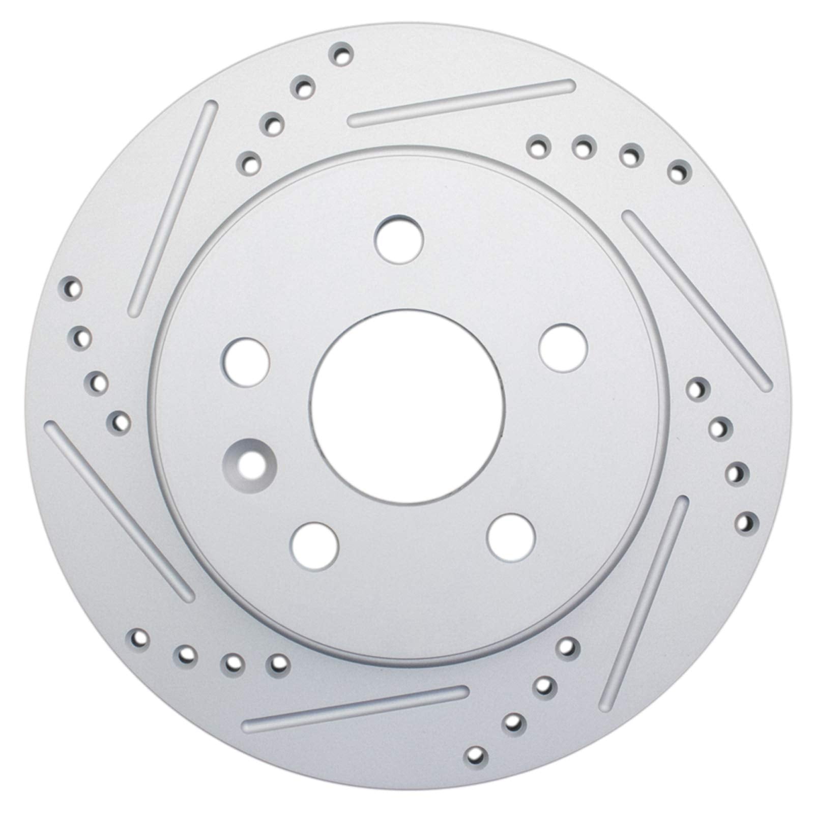 Trq Rear Performance Brake Rotors Set Premium G-Coated Cross Drilled & Slotted Compatible With 2013-2022 Buick Encore 2011-2015