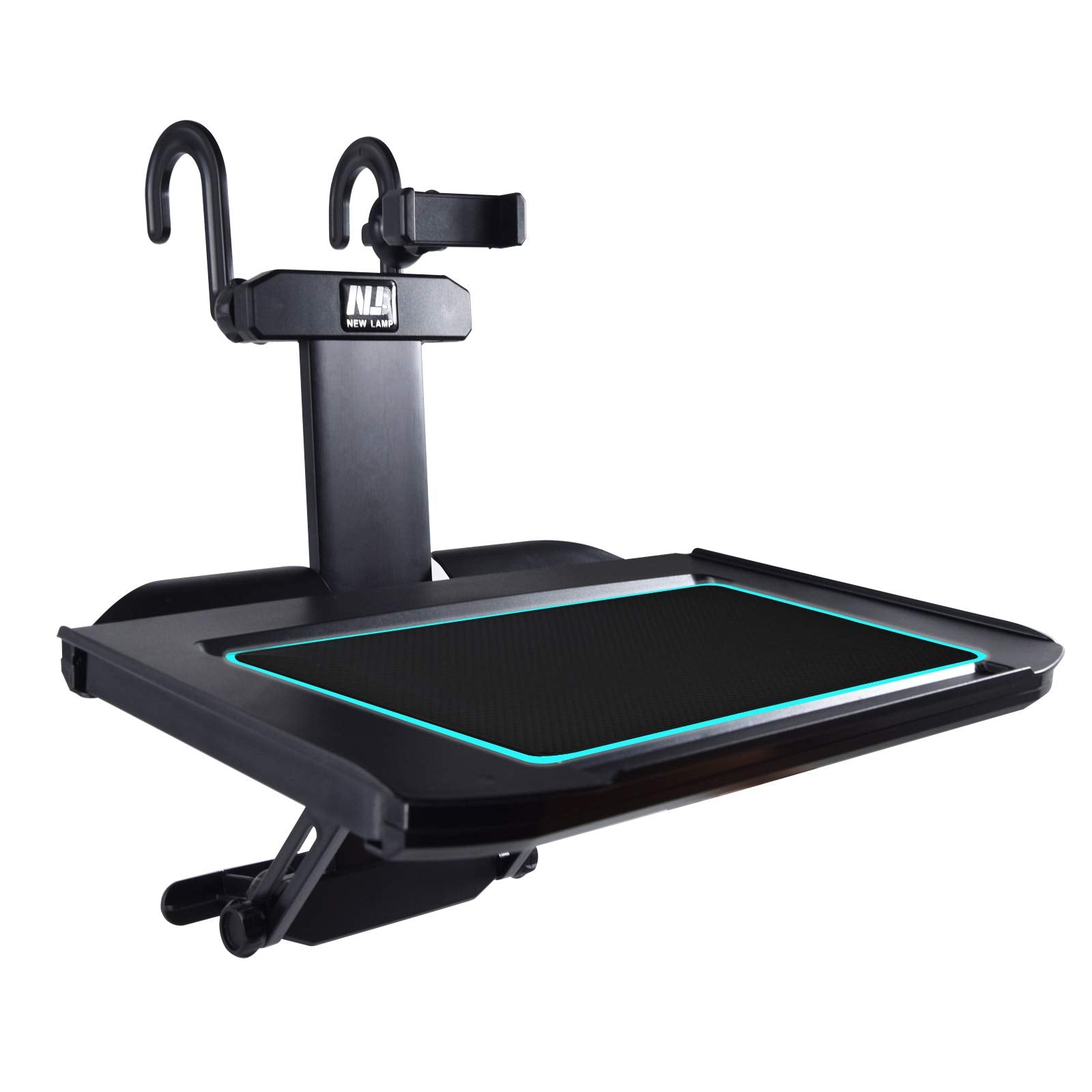 Kwak'S Car Table Multifunctional Folding Desk For Car Steering Wheel Back Seat Double Drawers Food Tray In Car Drink Holder Stab