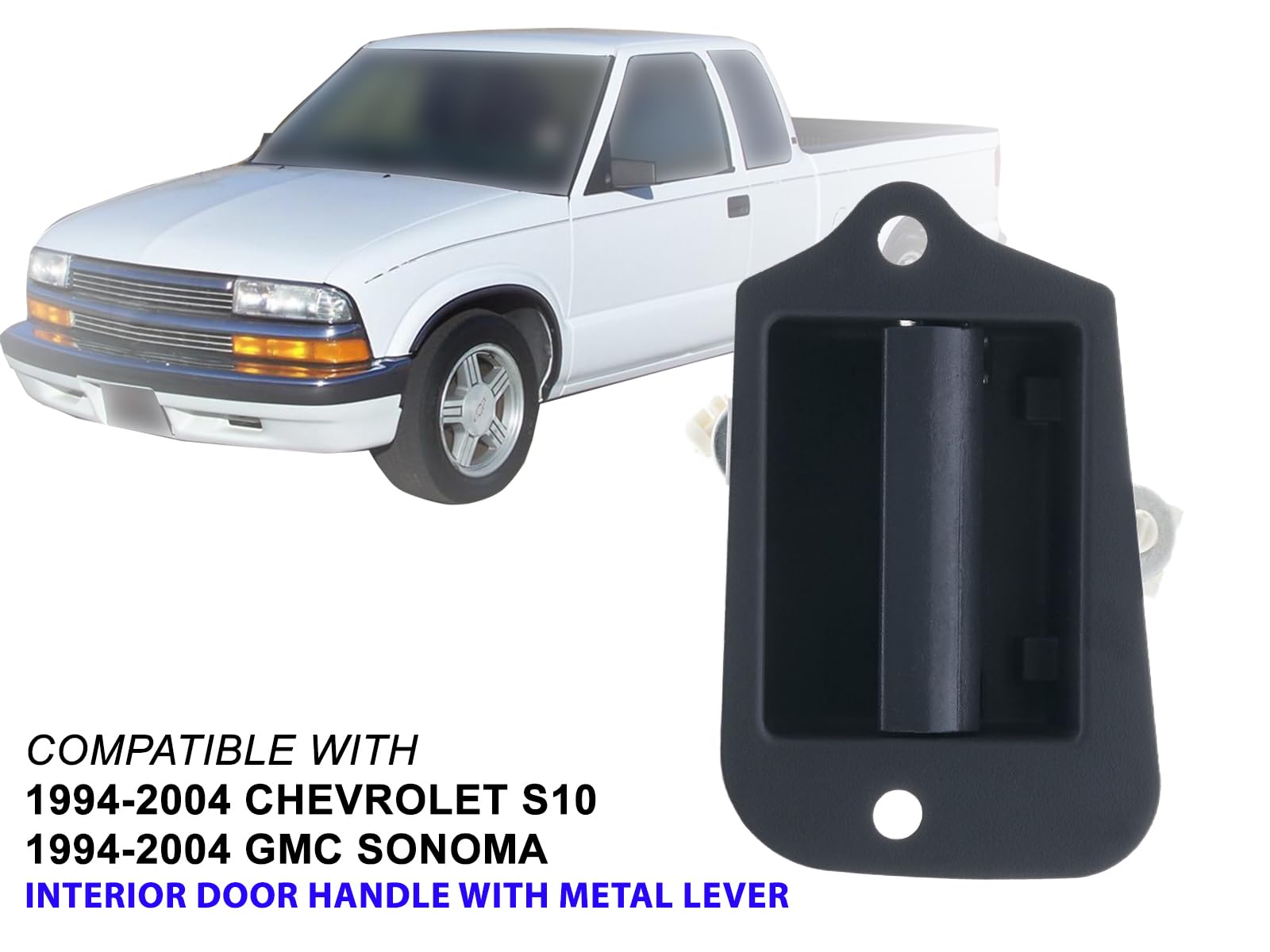 Auto Parts Avenue Apa Replacement Extended Cab 3Rd Third Side Metal Door Handle For 1994-2004 S10 Sonoma Driver