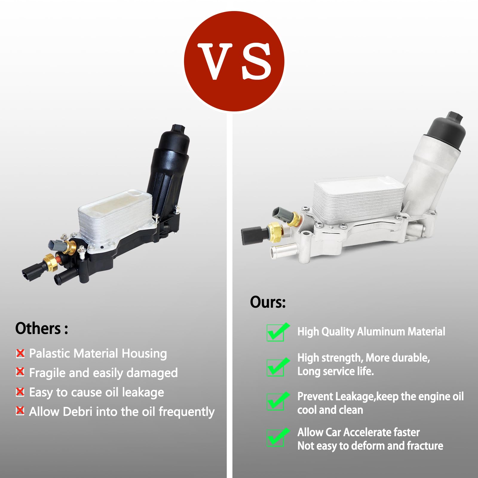 926-959 Aluminum Engine Oil Cooler For Jeep Cherokee Wrangler Jk, Chrysler 300 Pacifica, Dodge Durango Journey Charger Challenge