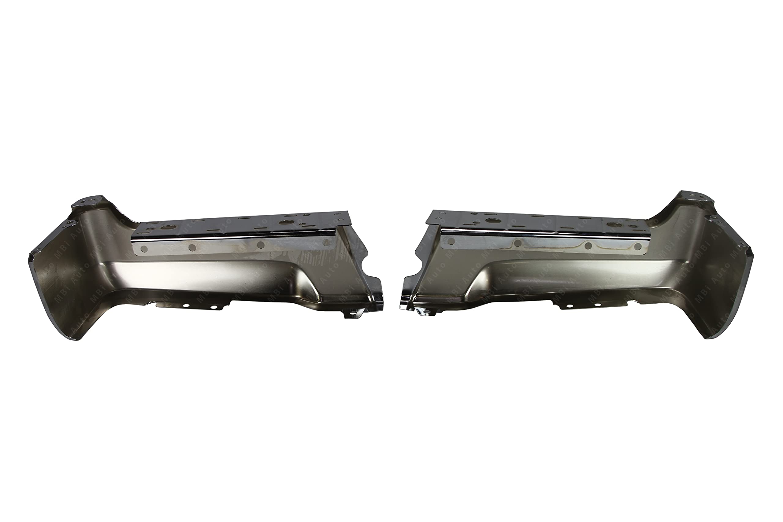 BUMPERS THAT DELIVER Chrome Steel Rear Bumper Face Bar Ends for 2017-2022 Ford F-250 F-350 Super Duty, Extra Large