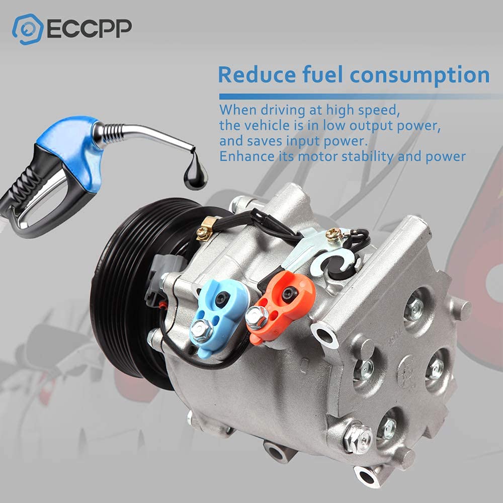 Eccpp Ac Compressor 1997-2001 For Honda Prelude 2.2L 2001 For Honda Civic For Acura El 1.7L Air Conditioning Compressor