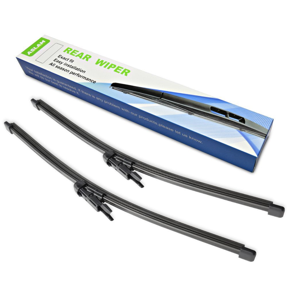 Rear Wiper Blade,Aslam Rear Windshield Wiper Blades Type-E 12I For Original Equipment Replacement,Exact Fit(Pack Of 2)