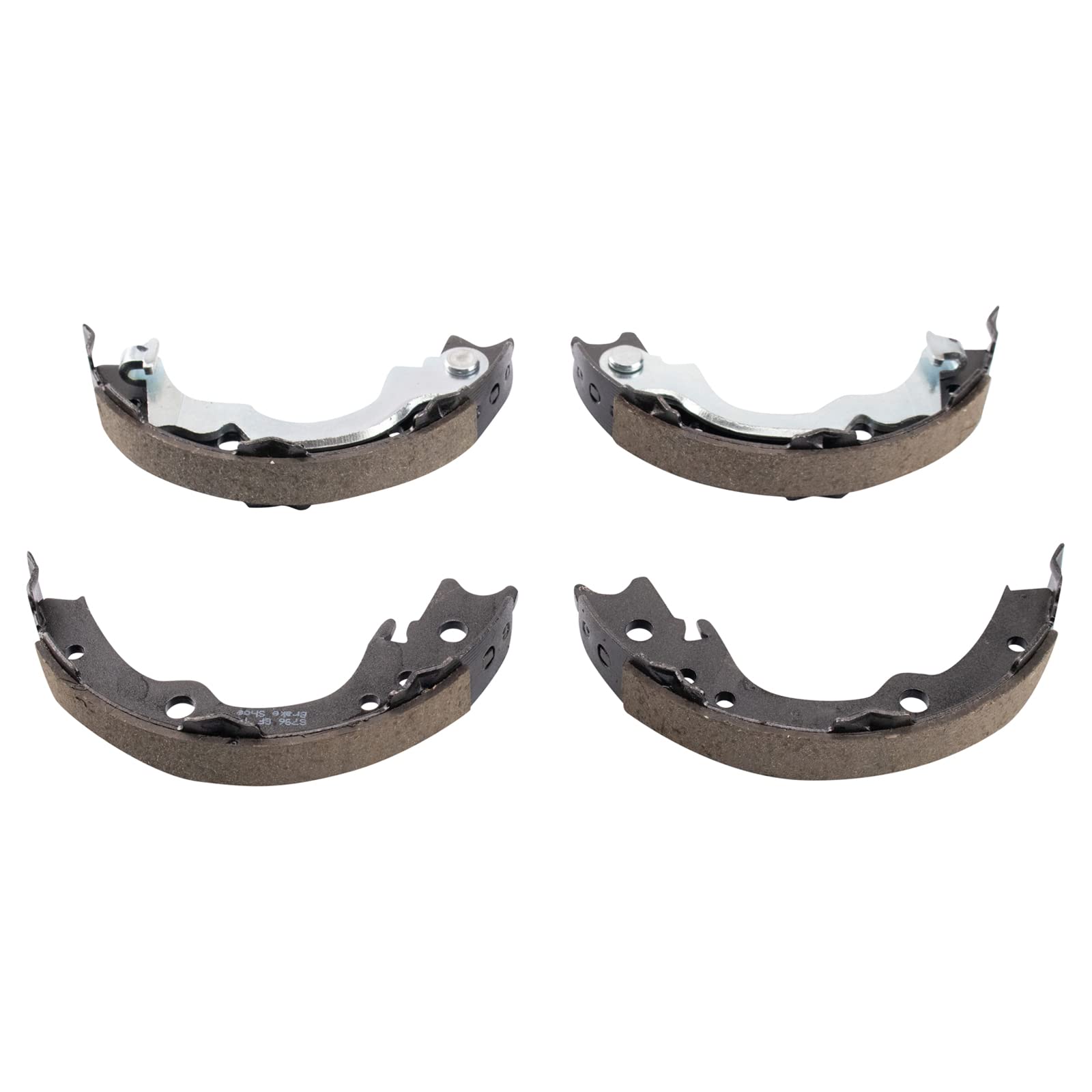 Trq Rear Brake Pad & Rotor Kit Brake Pads Brake Rotor Parking Brake Shoe Set Ceramic Compatible With 2003-2006 Pontiac Vibe 2000