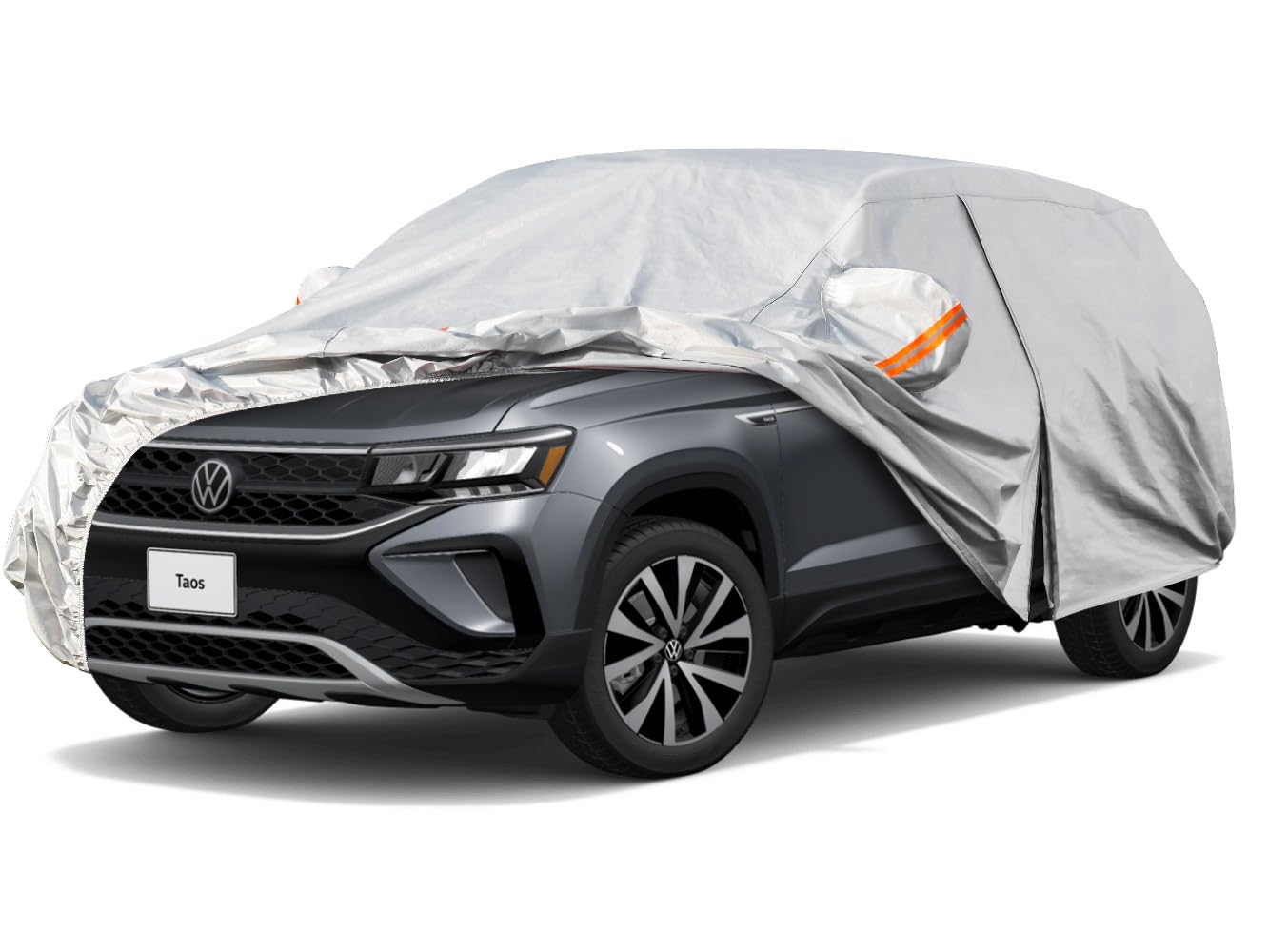 Kayme 6 Layers Suv Car Cover Custom Fit For Vw Volkswagen Taos(2021-2024) Waterproof All Weather For Automobiles, Outdoor Full C