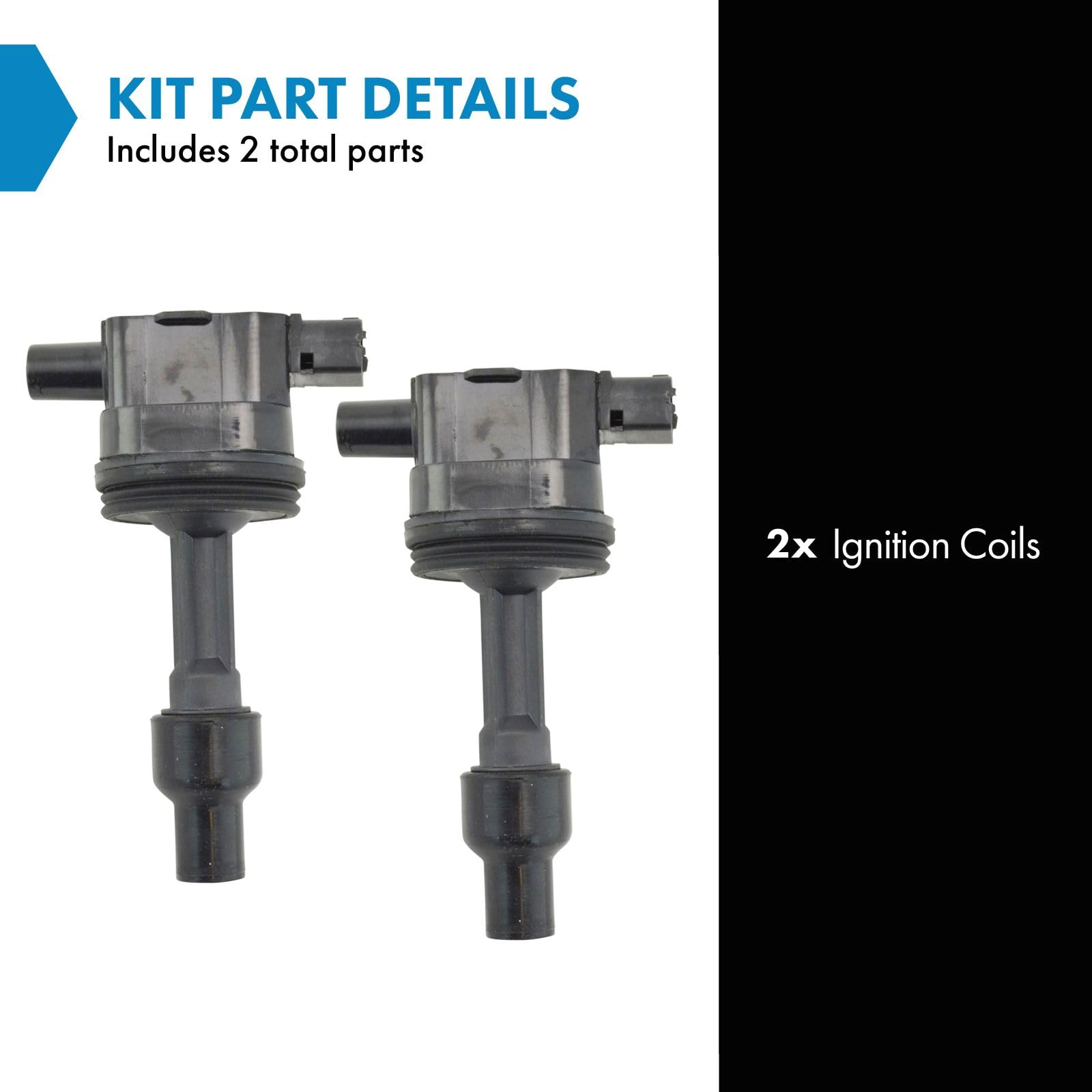 Trq Ignition Coil Set Compatible With 2000-2004 Volvo S40 V40