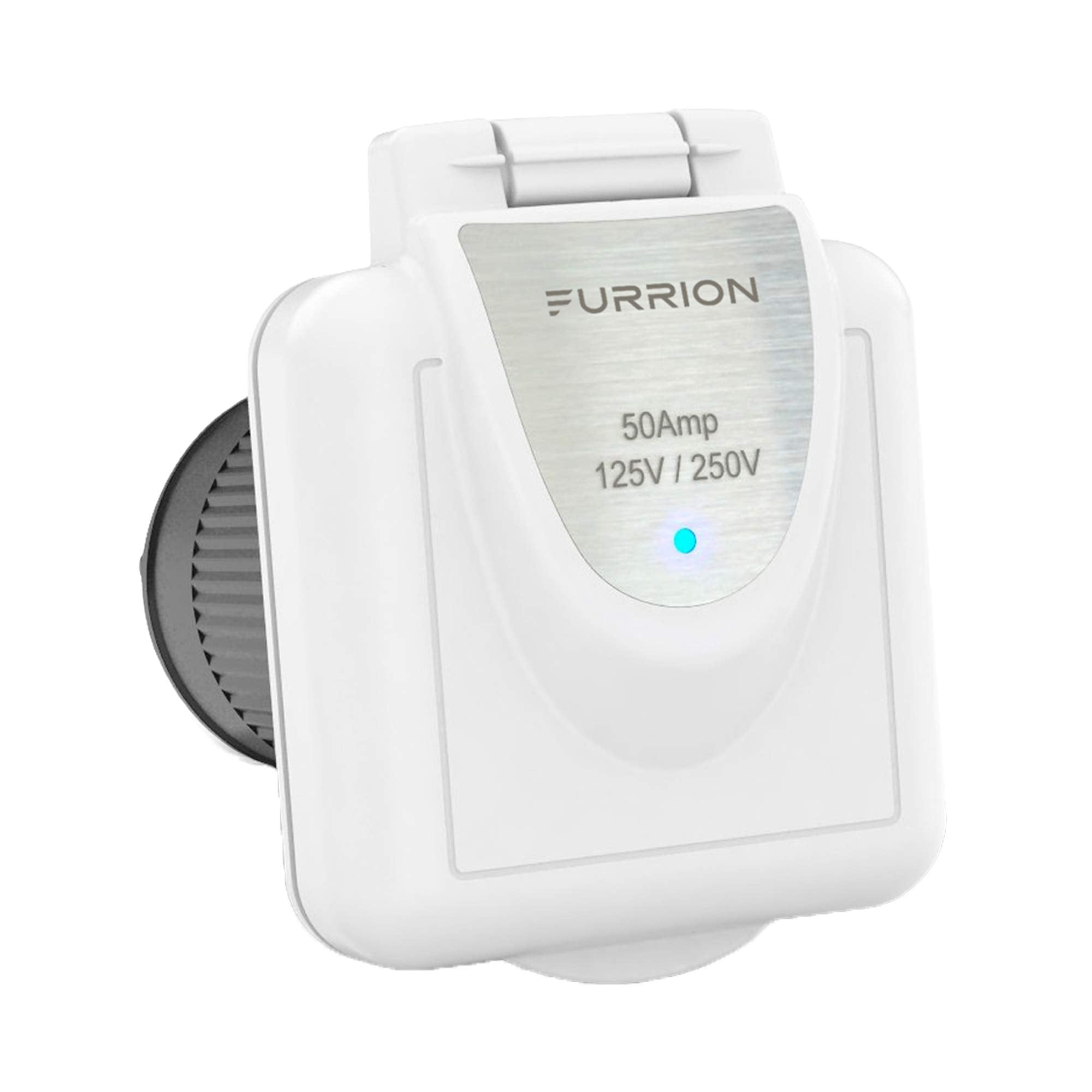 Furrion 50 Amp 125/250 Volt Shore Power Inlet With Marine Grade Quality And Powersmart Technology - F52Ins-Ps-Am