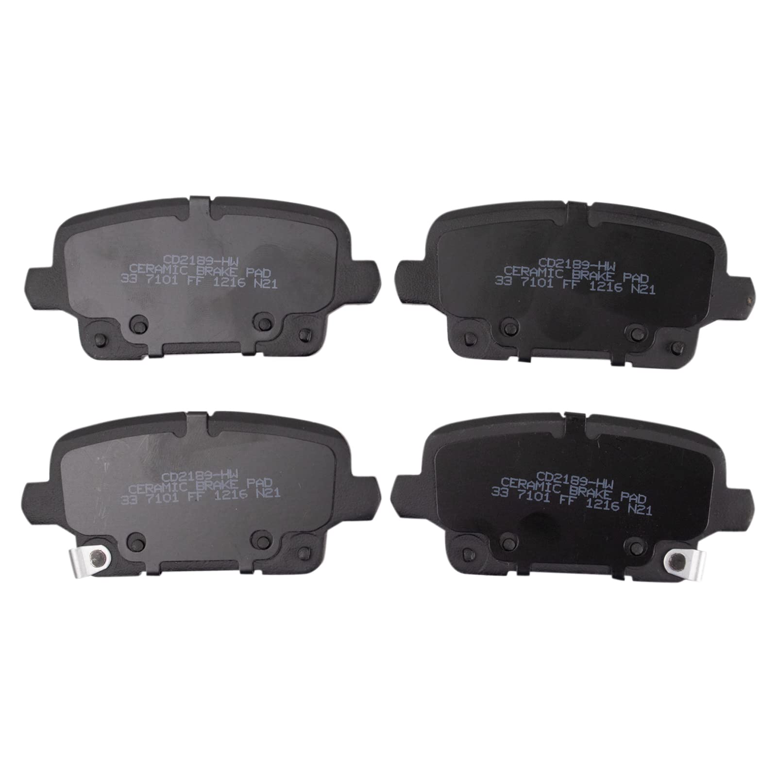TRQ Rear Brake Pads Ceramic Compatible with 2018 Buick Regal Sportback 2019-2020 Cadillac XT4