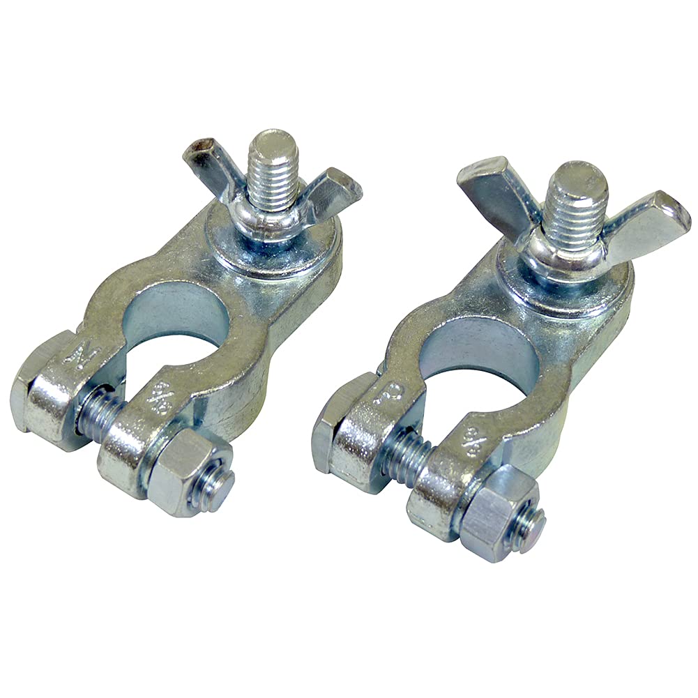 Schumacher Electric BAF-MT1 Zinc-Plated Marine Terminal Ends for 3/8-Inch and 5/16-Inch Battery Posts, With One-Year Limited War