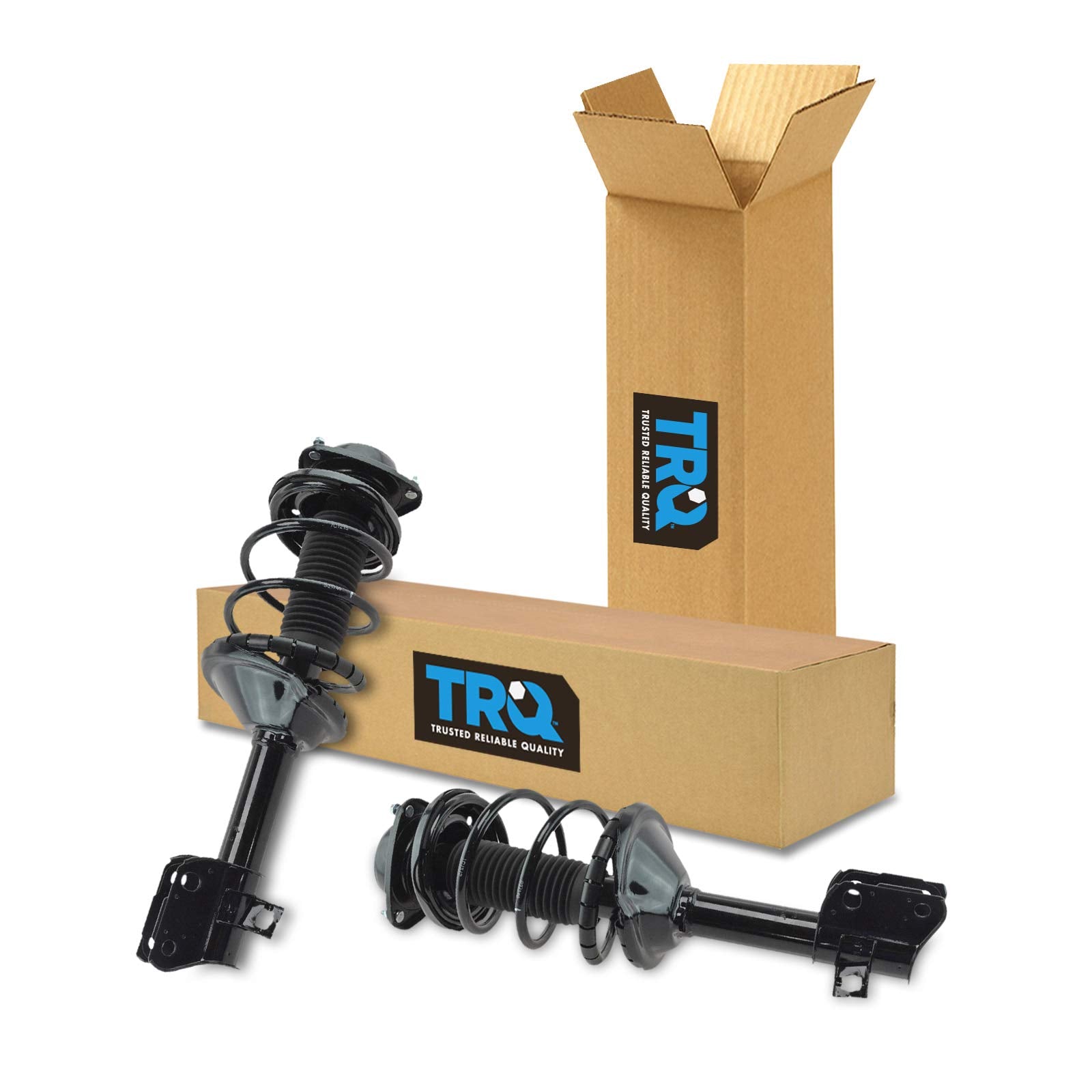 Trq Front Strut & Coil Spring Assembly Set Driver & Passenger Sides Compatible With 98-02 Subaru Forester