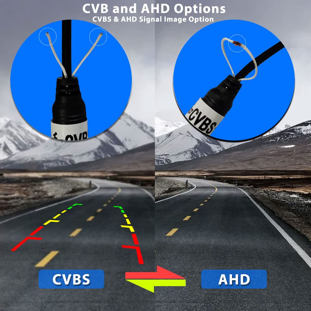 Podofo Ahd Backup Camera For Cars 720P 170 Wide View Angle Reverse Camera Parking Rear Camera Systems Automotive Camara For Univ