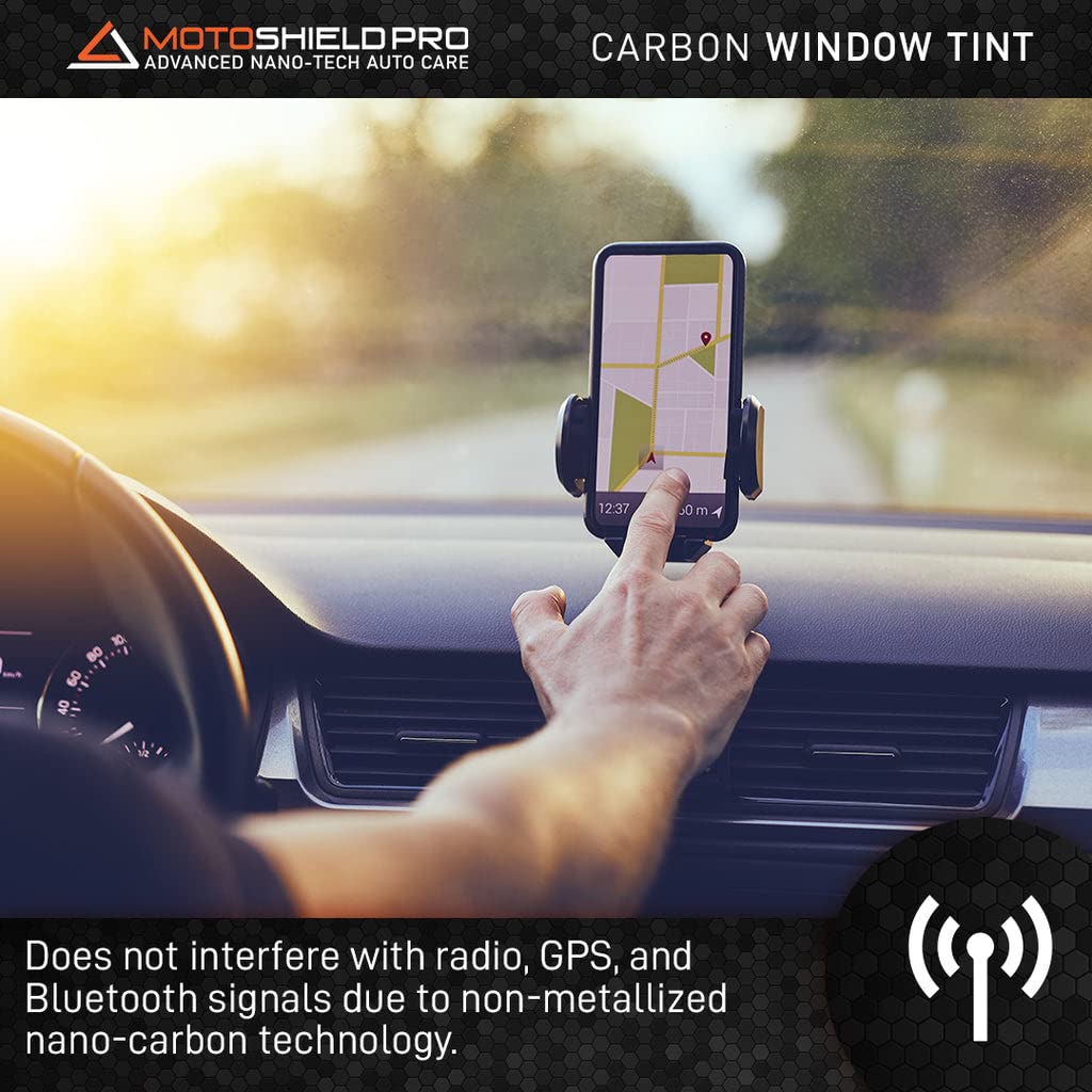 Motoshield Pro Premium Carbon Tint (35% Vlt) 20” In X 15’ Ft Roll | Professional Window Film For Auto, Reduce Infrared Heat & Block Uv By 99%