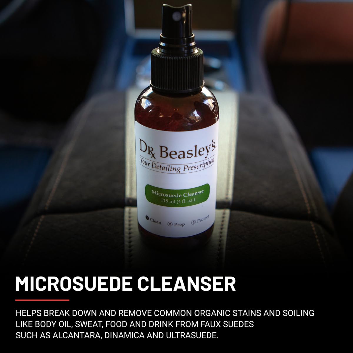 Dr. Beasley'S - I14D04 Microsuede Cleanser - 4 Oz., Removes Stains, Works On Ultrasuede Or Faux Suede