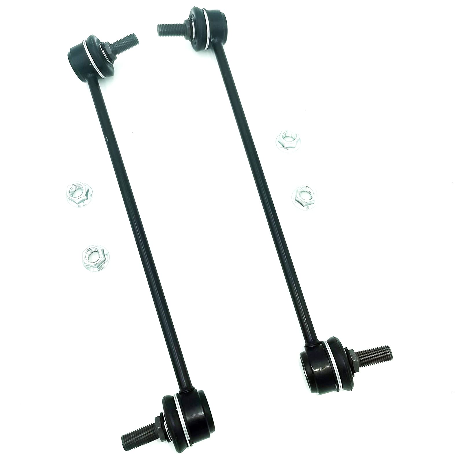 Xcpmc Front Sway Stabilizer Bar End Link 2 Pcs Left & Right|Replacement For Optra Spectra|Replace Oe#: K90372 K90371 Black