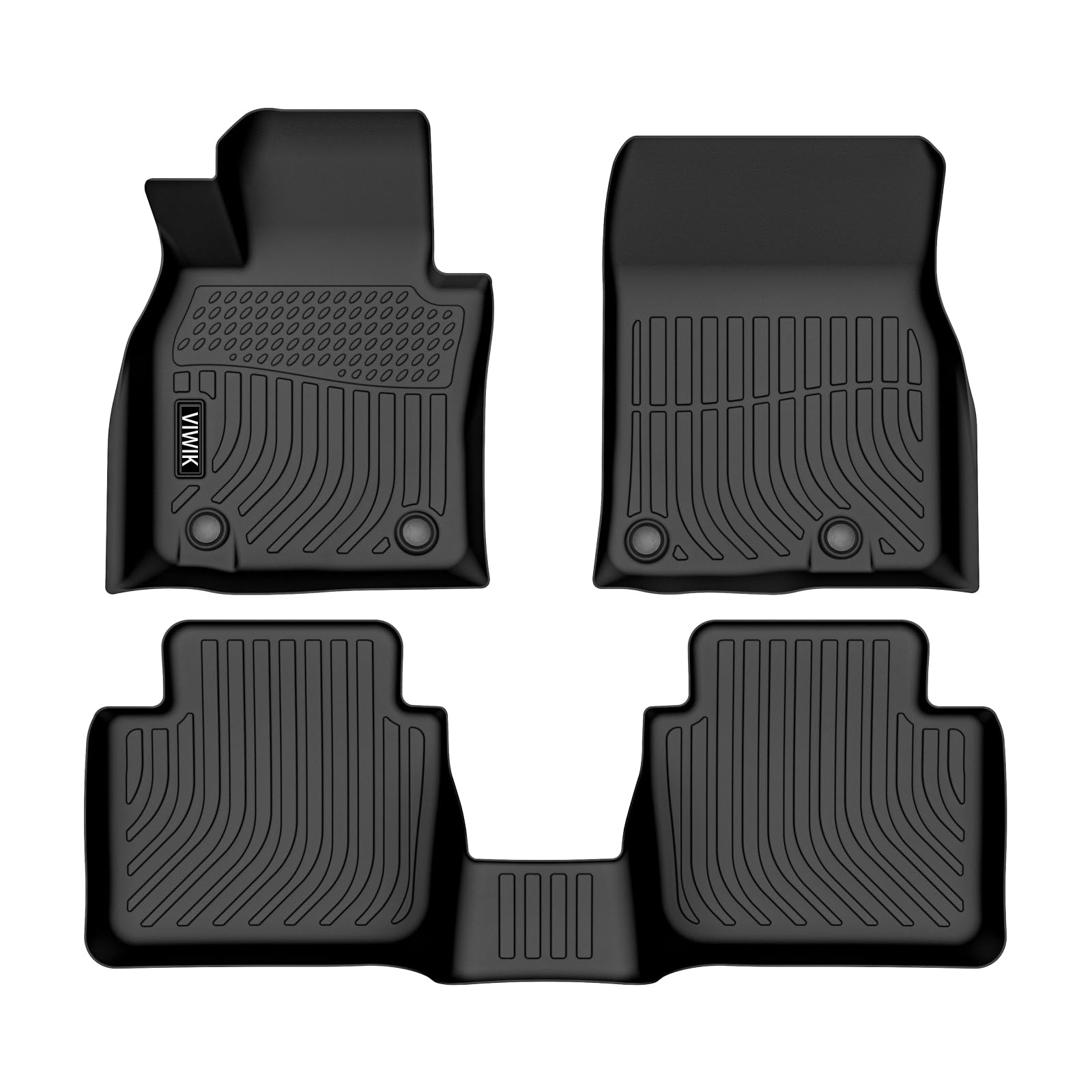 VIWIK Car Floor Mats for Mazda CX-50 2023 2024, All Weather Car Mats Custom TPE Rubber Floor Liners for Mazda CX50 1st and 2nd R