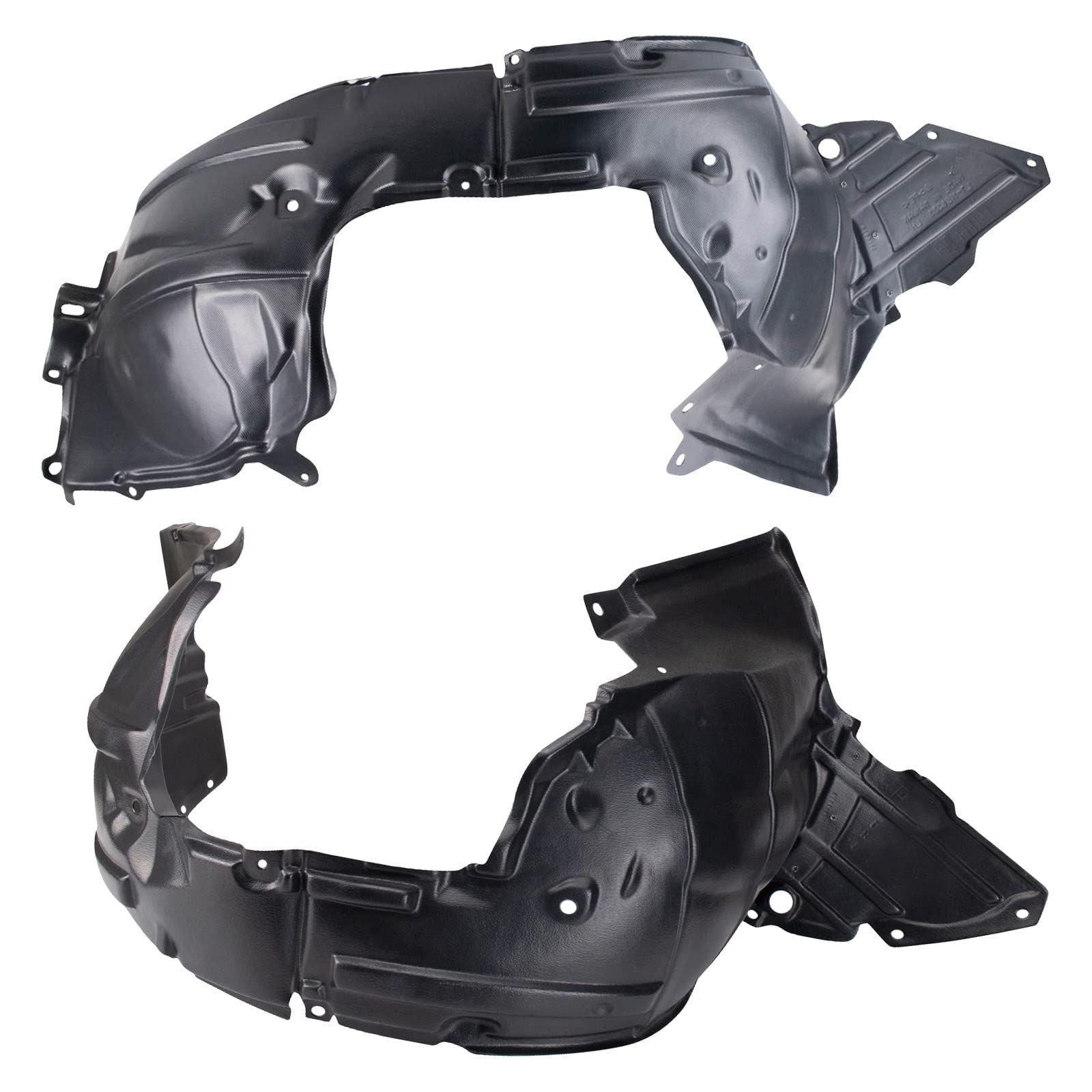Trq Inner Fender Liner Set Compatible With 2017 Nissan Sentra Ni1248162 Ni1249163