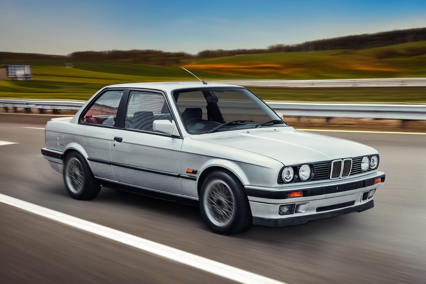 Front Bumper Lip Compatible with 1984-1992 BMW E30 3-Series, Black PU Front Lip Finisher Under Chin Spoiler Add On by IKON MOTORSPORTS, 1985 1986 1987 1988 1989 1990 1991
