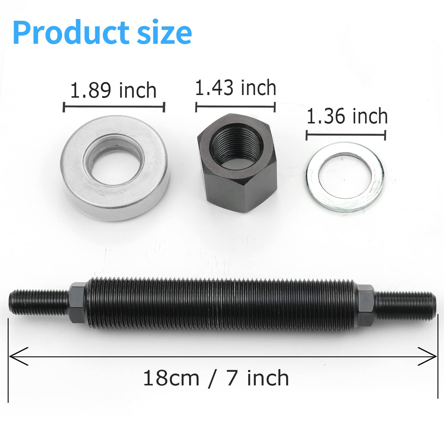 66515 Harmonic Balancer Installation Tool Compatible with Chevy SBC BBC Cranks