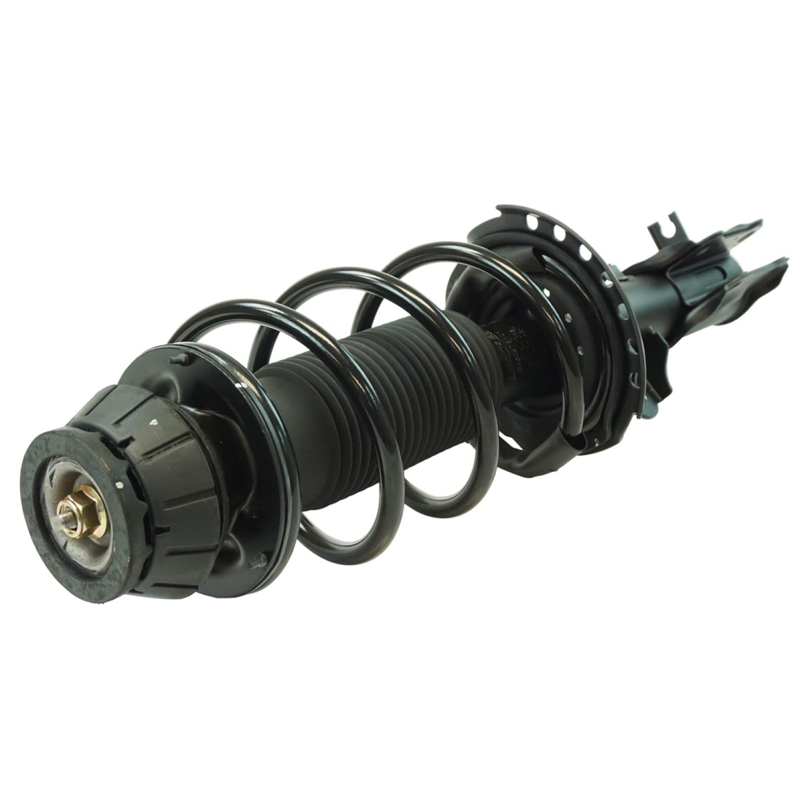 TRQ Front Left Strut & Coil Spring Assembly for 2012-2017 Hyundai Accent, Kia Rio - Driver's Side Replacement Part