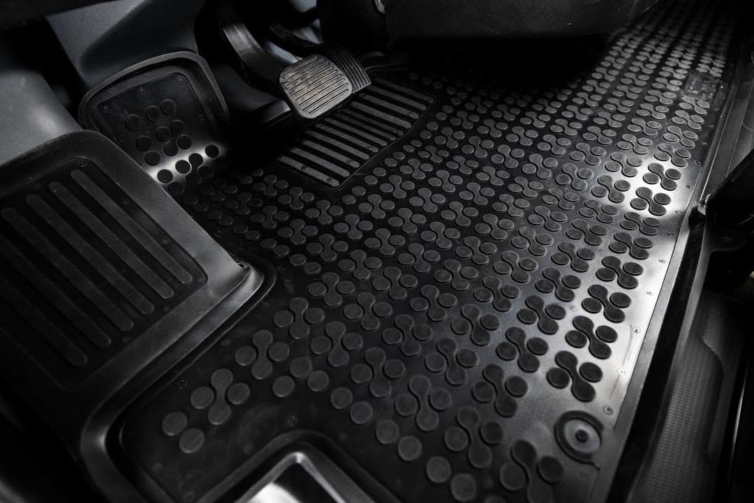 Rezaw-Plast Cargo Mat For Dodge Ram Promaster 2014-2024 With 159Ext Wheelbase All Weather Anti Slip Heavy Duty Bed Liner Rubber All-Season Promaster Van Accessories Black (Front Floor Mat)