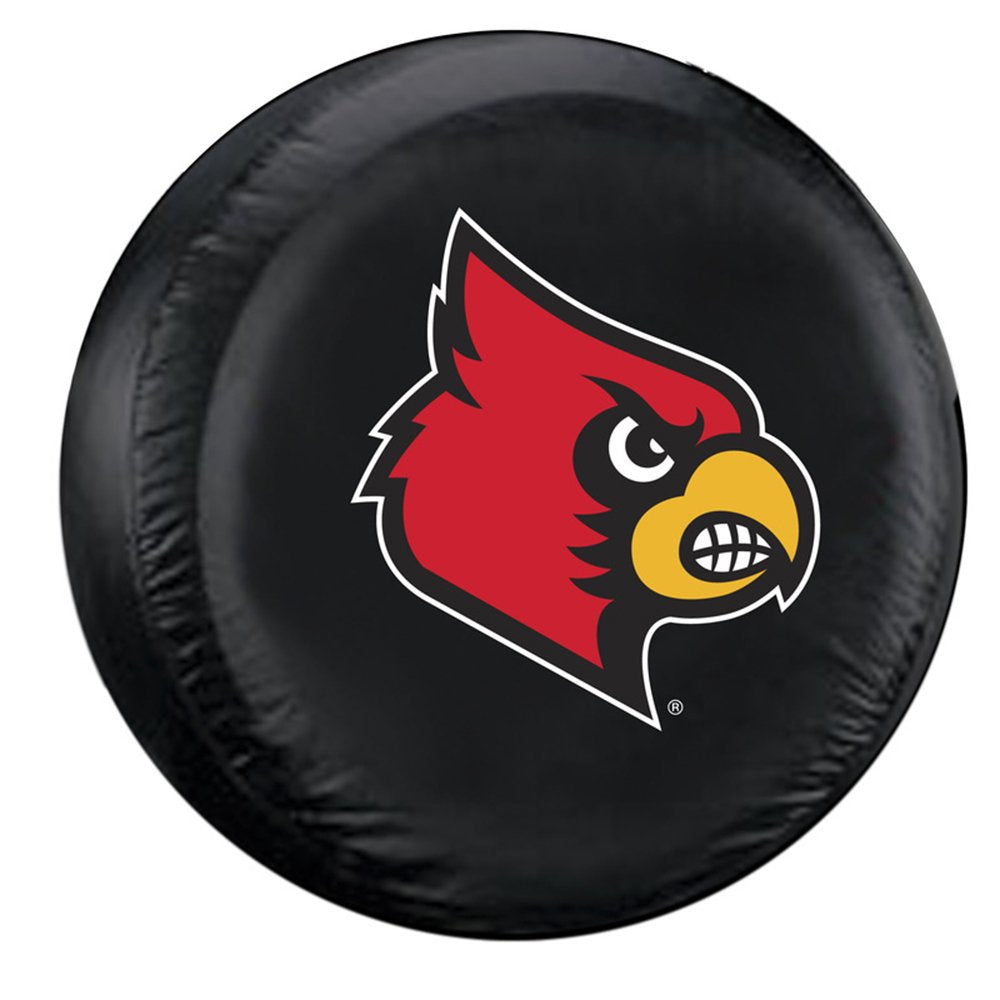 Louisville Cardinals Ncaa Spare Tire Cover (Black)
