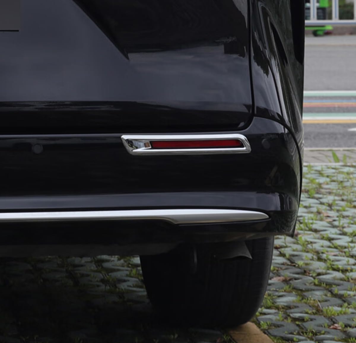 KELEIMAI Car Accessories Fit for Toyota Sienna 2021 2022 2023 Chrome Exterior Rear Bumper Reflector Fog Lights Cover Trim ABS 2