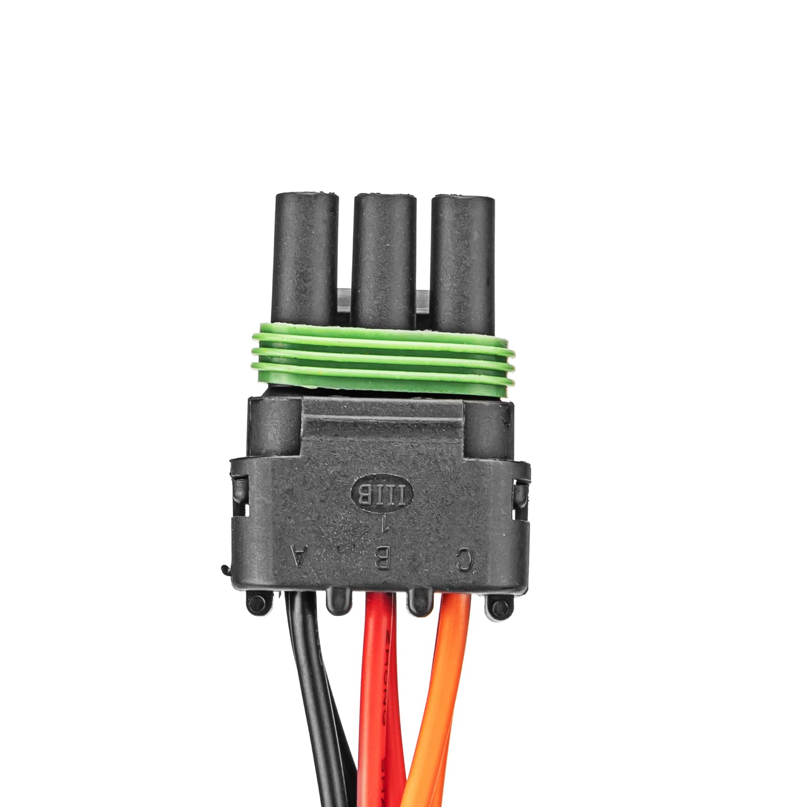 WeiSen X3 Tail Light Seat Auxiliary Power Plug for License Plate Whip Rear Chase Light Harness Compatible with 2017-2024 Can-Am