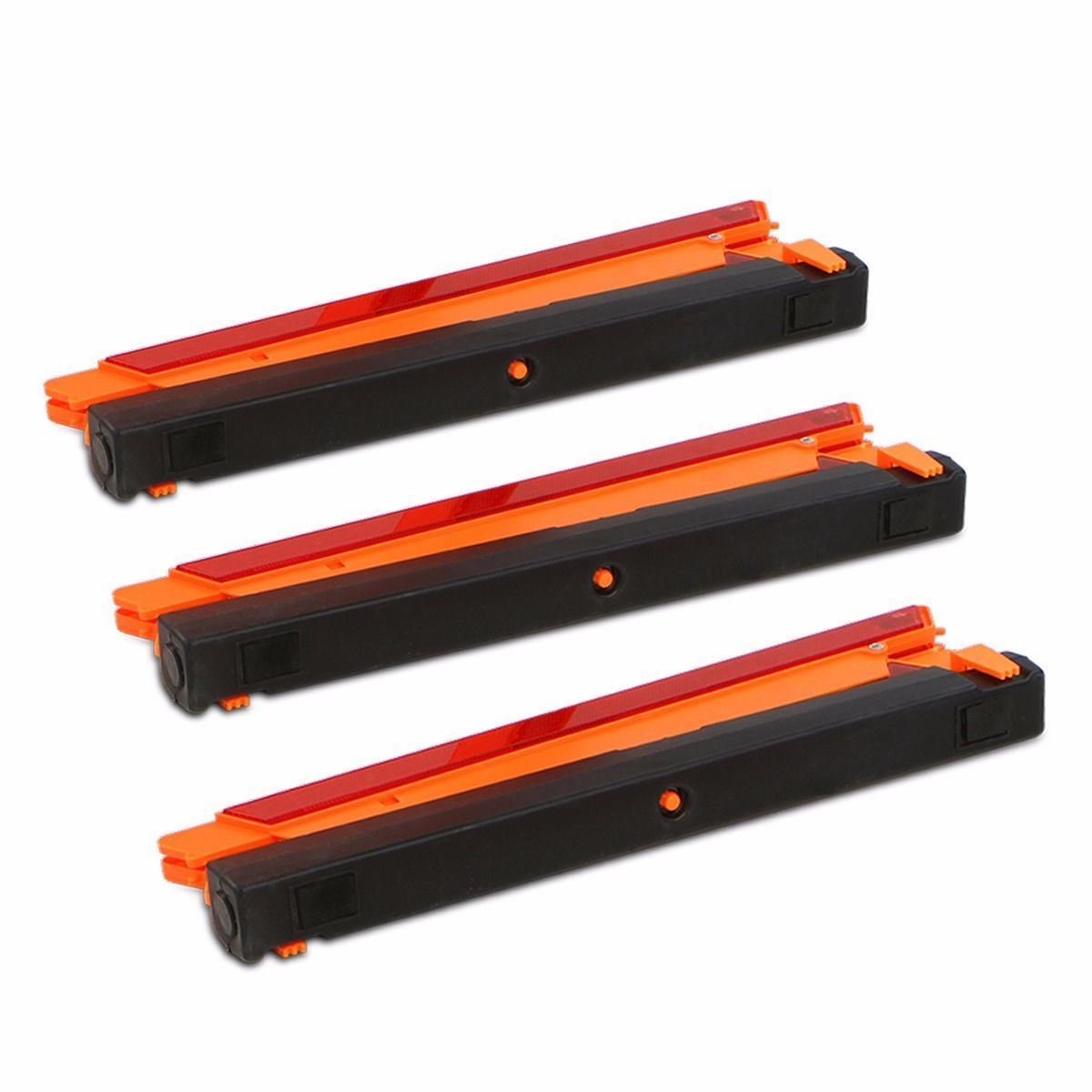 Stark USA 3-Pack Warning Triangle Foldable Emergency Warning Sign Reflector Roadside Hazard Sign High Stability Frame w/Storage