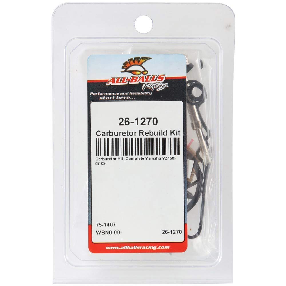 All Balls 26-1270 Carburetor Repair Kit (26-1270 Yamaha YZ450F 2007-2009)