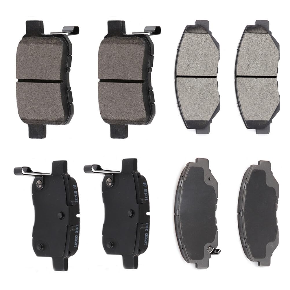 Automuto 8Pcs Front & Rear Disc Brake Pads Set D1451 D914 For Honda For Accord 2013-2014