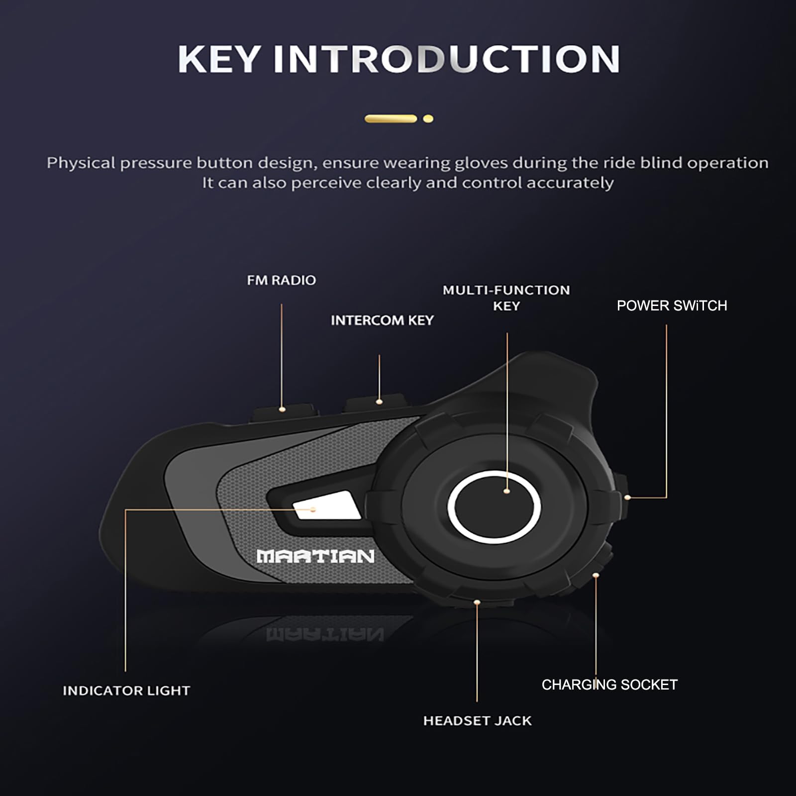 1Storm Motorcycle Bike Full Face Helmet Mechanic + Motorcycle Bluetooth Headset: Skull Orange