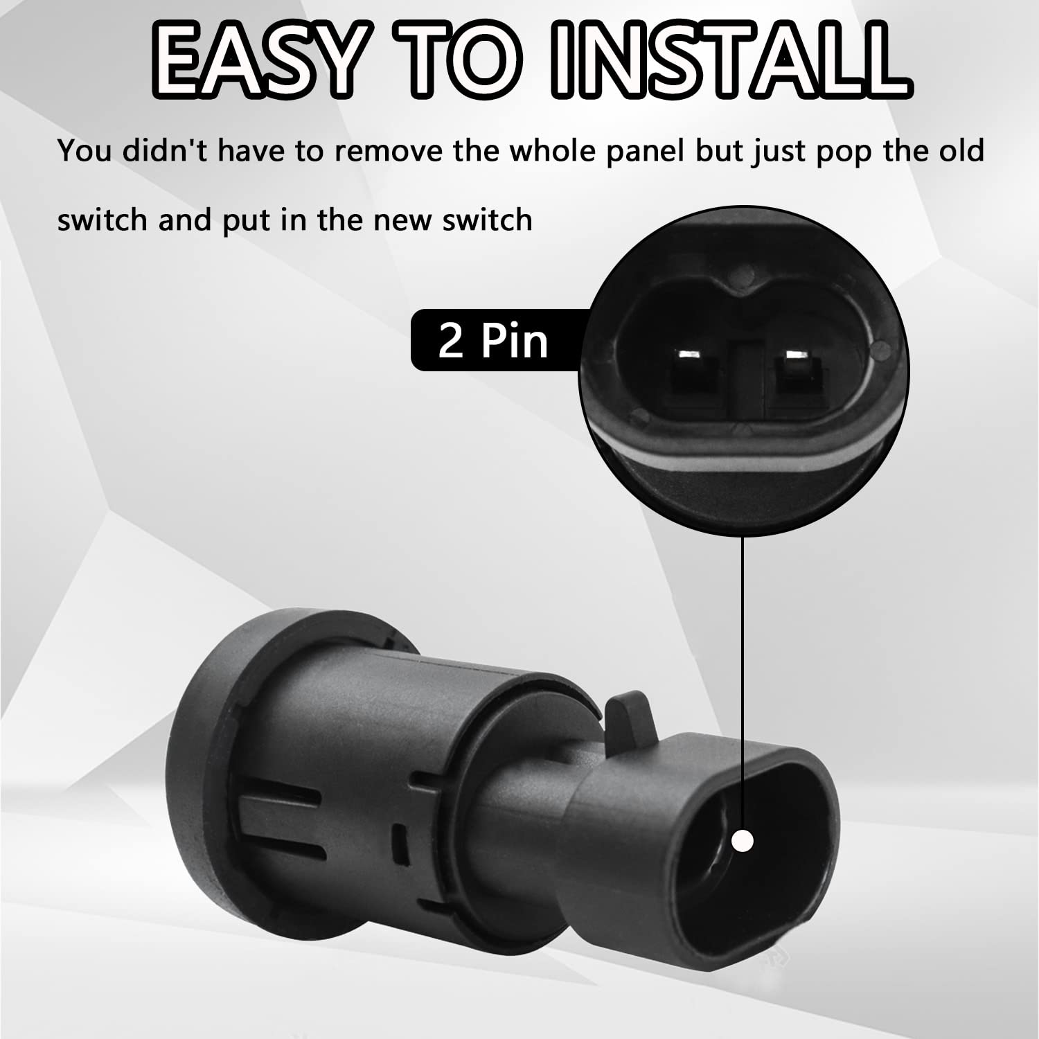 Rear Liftgate Window Glass Release Switch Button Compatible With 2007-2014 Chevy Tahoe Suburban Cadillac Escalade Gmc Yukon Replace D1994E 15798062