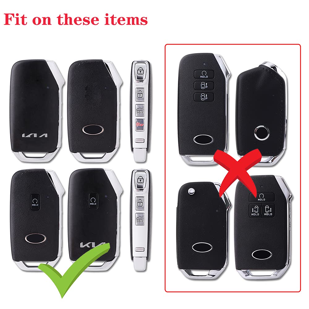 Horande Soft Tpu Protector Key Fob Cover Case Fit For 2020 2021 2022 Kia Telluride K5 Ceed Cerato Forte Niro Seltos Sx Turbo Sor