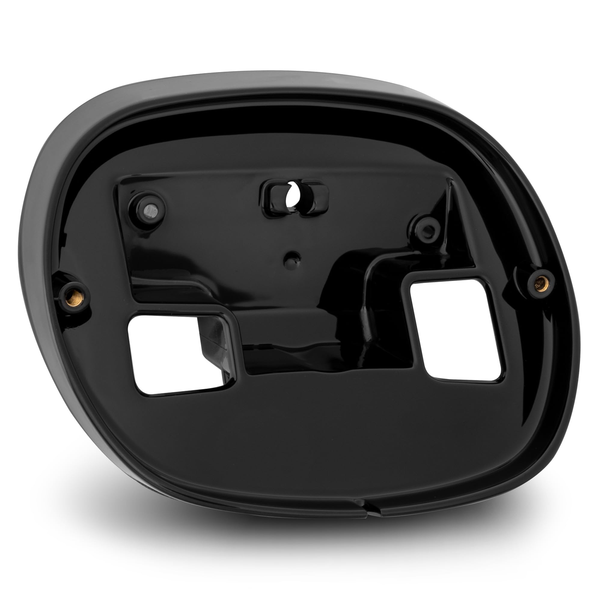 True Mods Black Hd Harley Davidson Tail Light Base Plate Replacement [Part# 68296-99A] Brake Taillight Bracket Baseplate Mount For 2000+ Sportster Dyna Road King Electra Glide Heritage Softail Fat Boy