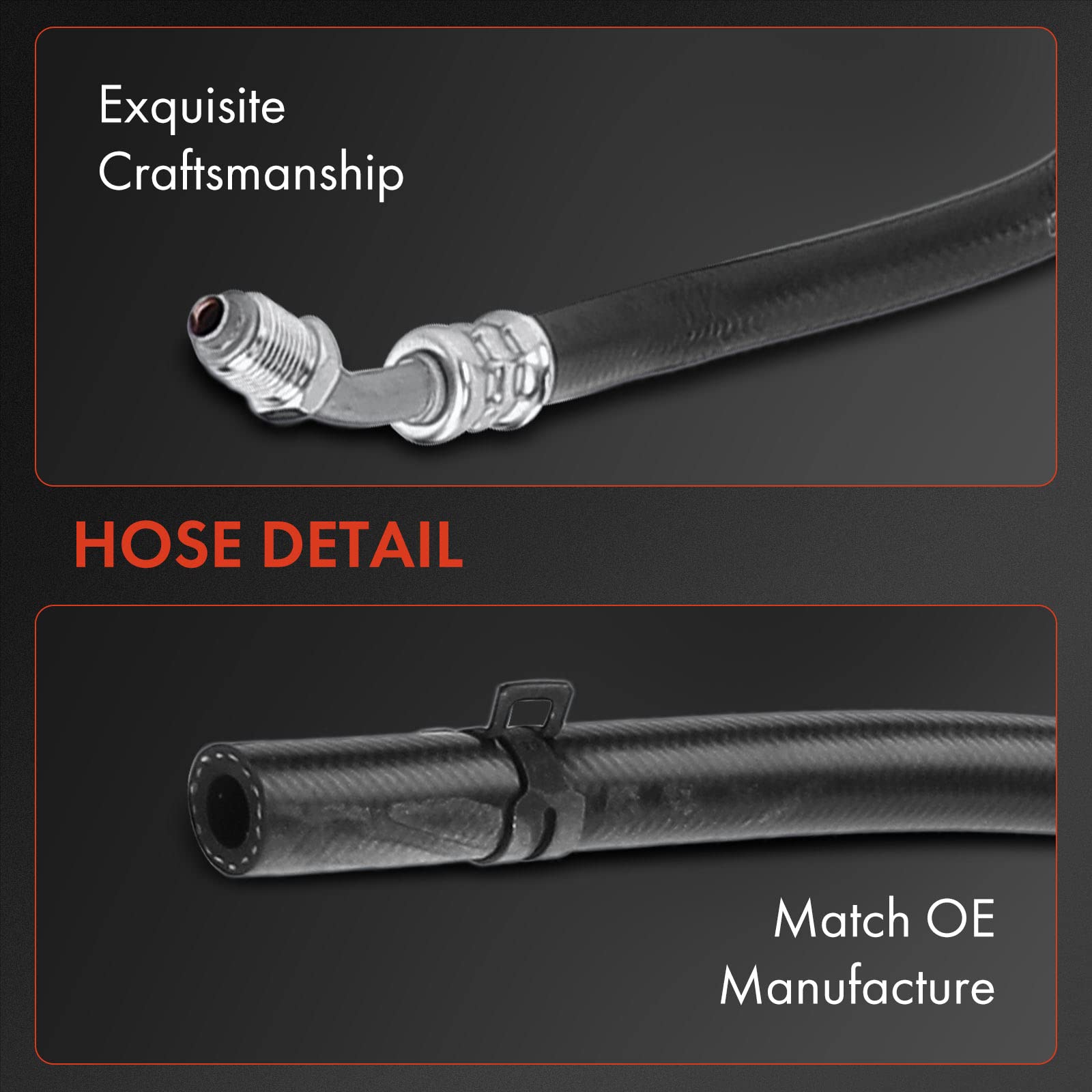 A-Premium Power Steering Hose Return Hose Line Assembly Compatible with Hyundai Santa Fe 2010-2012 Kia Sorento 2011-2013 2.4L 3.