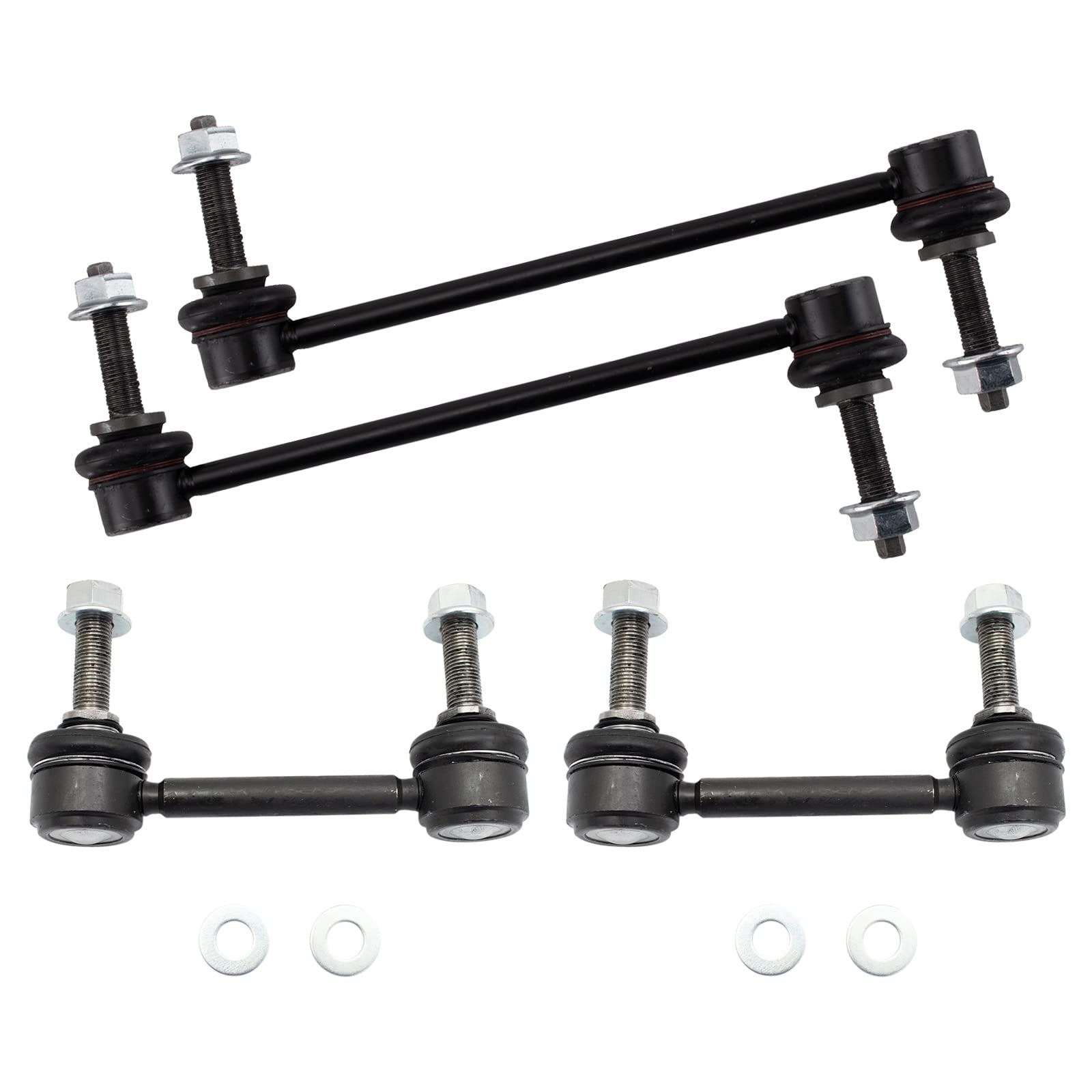 Trq Front & Rear Sway Bar Stabilizer Link Set Compatible With 2015-2022 Ford Mustang